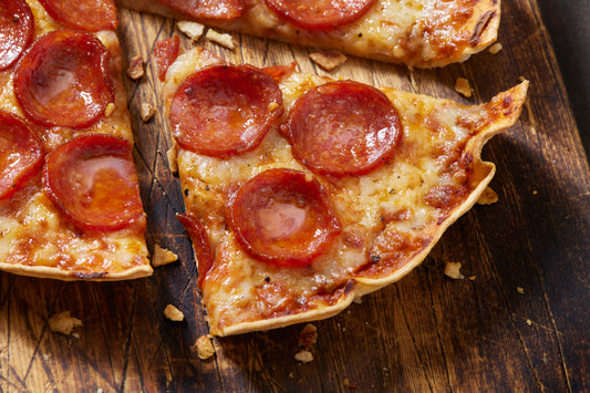 Buttery & Garlicky Cauliflower Crust Pizza